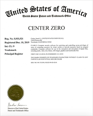 Center Zero certificate image
